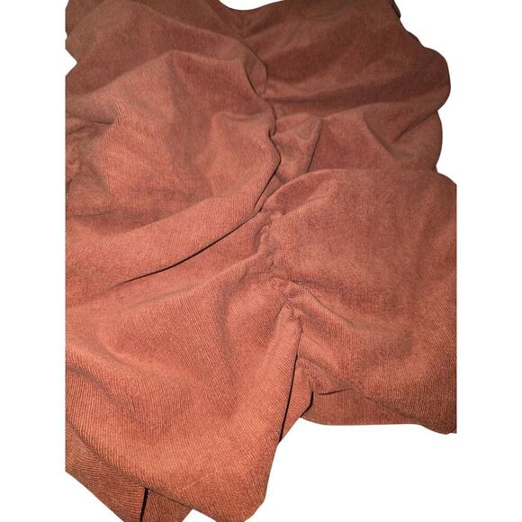 Zara Draped Corduroy Ruched Mini Skirt Size Medium - Picture 3 of 4